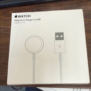 Apple Watch Magnetic Charger to USB Cable in White